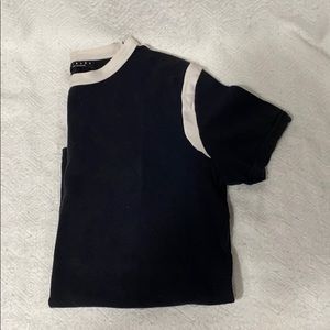 Sisley Black and White T Shirt